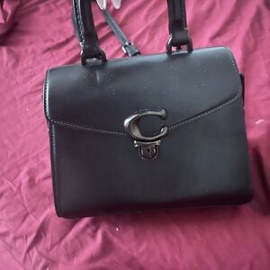 Black Leather Handbag